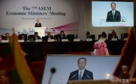 [포토]ASEM 경제장관회의, 개회사하는 백운규 장관