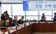 [포토]건설업계 대표들 만나는 김현미 국토장관
