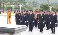 광주광산소방서, 추석 앞두고 국립5·18민주묘지 묘역정화 봉사활동 실시