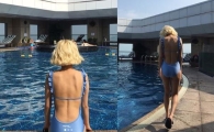 볼빨간사춘기 안지영, 수영복 입고 파격적인 뒤태 자랑 '깜짝이야'