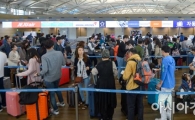 [포토]'북적이는 인천공항' 역대 최장 추석연휴 실감