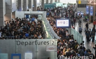 [포토]여행객으로 가득찬 인천공항