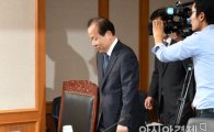 [포토]국정감사장으로 들어서는 김이수 헌법재판소장 권한대행
