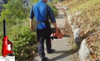 낙엽청소·제설작업 10명 몫 해내는 '전동공구 충전 송풍기(브로워)' 눈길
