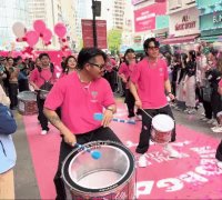 [르포]핑크빛으로 물든 명동 거리…돌아온 외국인 관광객 맞는다
