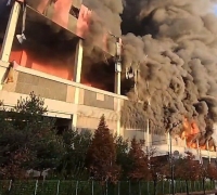 Cheonan Logistics Center Fire Brought Under Control After About 9 Hours and 30 Minutes