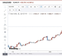 금값, 급락 후 5000달러에서 주춤…"조정 후 오름세 보일 것"