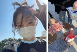 꽃밭 사진 속 '노마스크' 제니…방파라치에 신고 당해