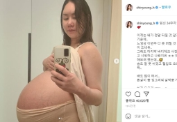 '세쌍둥이 임신' 104kg 황신영…"이제 배 터질 것 같다"