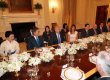 백악관 환영만찬에 '비빔밥' 등장…트럼프, '화합·협력' 강조