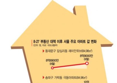[8·27 대책, 일주일…] 정부 부동산 규제 약발 다했나…서울 아파트값 더 올랐다 