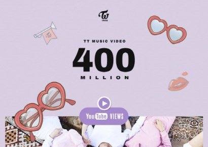 트와이스 ‘TT’ MV, 4억뷰 돌파…한국 여성 아티스트 최초 ‘대기록’