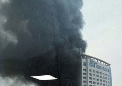 천안 라마다 호텔 화재…연기 흡입 5명 병원 이송