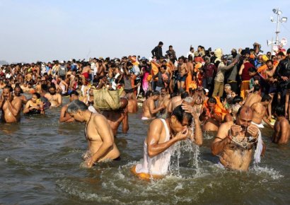 '세계 최대 순례축제' 인도 쿰브멜라 시작…"1억2000만명 운집 예상"