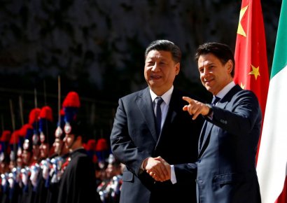이탈리아, 시진핑 中국가주석에 극진한 예우 