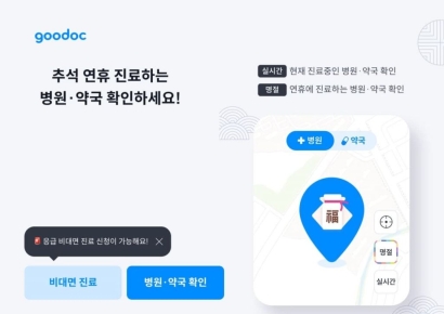 케어랩스 굿닥, 추석연휴 운영 병원·약국 찾기 및 비대면 진료 지원