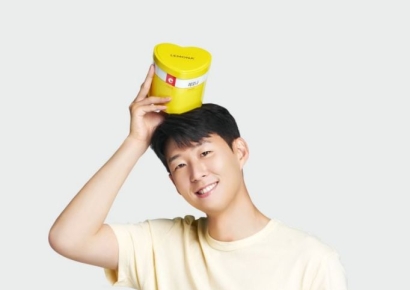 경남제약, '레모나' 모델로 '축구 국가대표' 손흥민 발탁
