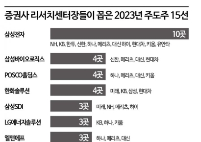 올해 주도株 … 삼성전자·POSCO홀딩스·한화솔루션
