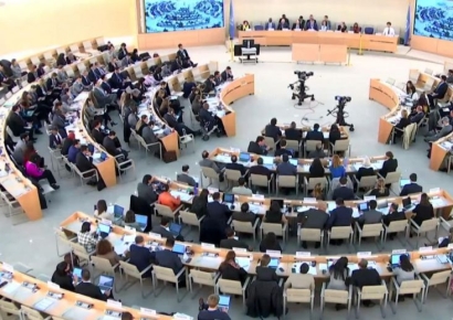 유엔인권이사회, 北인권결의안 채택…韓 포함 50개국 참여