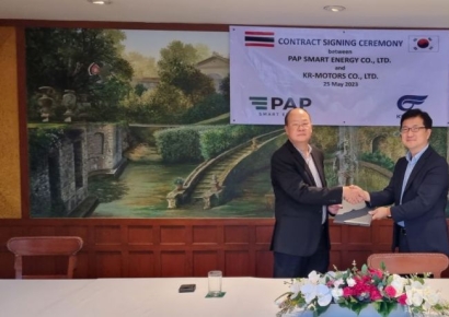 KR모터스, 태국 PAP 스마트 에너지와 전기이륜차 공급 계약 체결