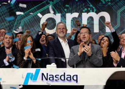 'IPO 대어' Arm, 나스닥 상장 첫날 24.7%↑(종합)