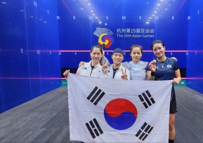[아시안게임]한국 스쿼시, 동메달 1개로 대회 마무리