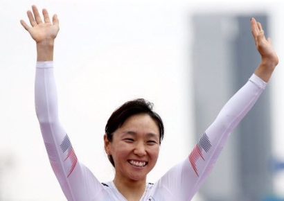 [아시안게임]사이클 간판 나아름, 간발의 차로 女개인도로 은메달