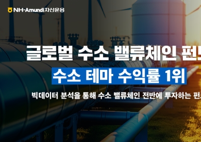 NH아문디 "수소 밸류체인 펀드, 수소테마 수익률 1위"