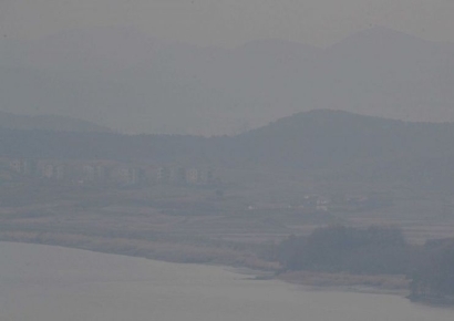 [포토]안개에 싸인 북한