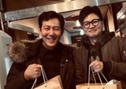 '내가 왕이 될 상인가' 이정재, 한동훈과 인증샷