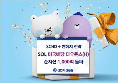 SOL 미국배당 다우존스(H) 순자산 1000억 돌파