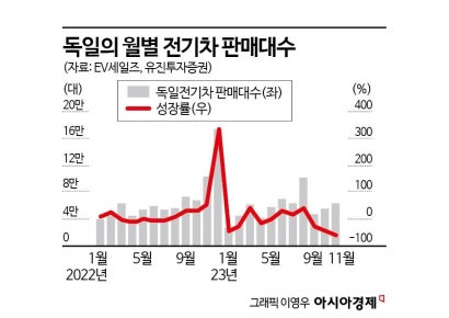 200% 성장하던 獨 전기차의 배신…역성장·中추격 유럽 배터리 시장 어쩌나