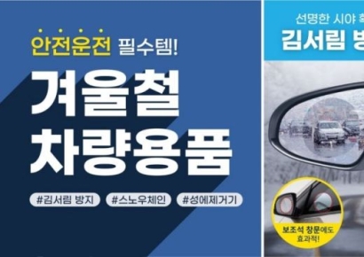 다이소, 겨울철 차량용품 기획전…총 20종 상품 