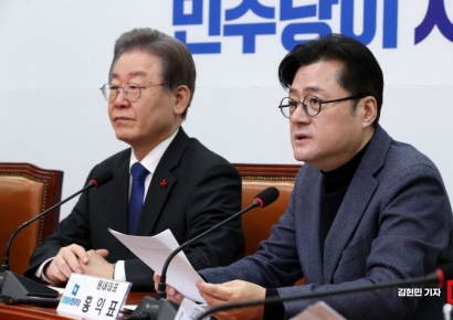 [포토] 홍익표 "김건희 특검법, 타협 있을 수 없어…28일 처리"