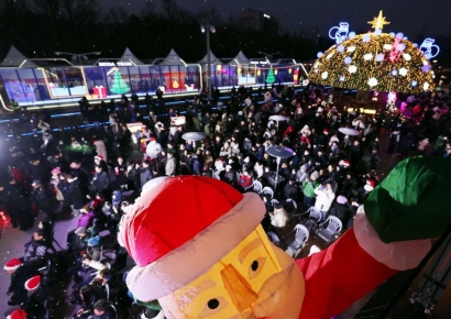 오승록 노원구청장, 2023 노원 크리스마스축제(White&Light Christmas in Nowon) 참석