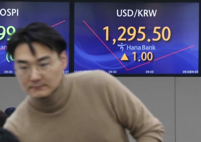 원·달러 환율, 1290원 중반대서 등락…금리인하 기대 이어져