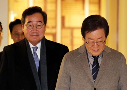 갈라선 명·낙…이재명 "사퇴 NO"·이낙연 "제 갈길 가겠다"(상보)