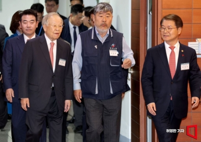 [포토] 신년 인사회에 모인 노사정