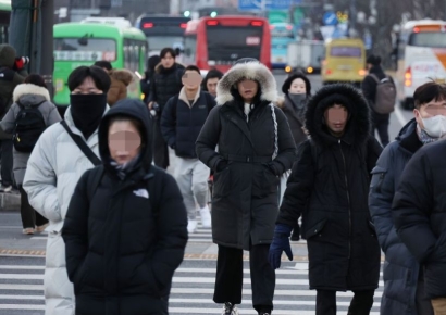 [포토]꽁꽁 언 출근길