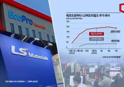 닮은 꼴 새내기株 에코프로머티·LS머트, 파죽지세