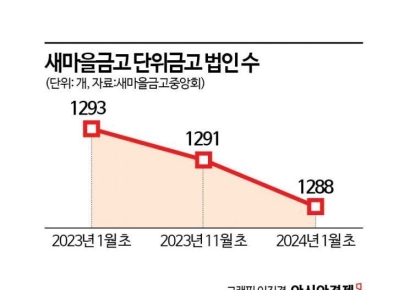새마을금고, 부실 단위금고 간 합병 착수