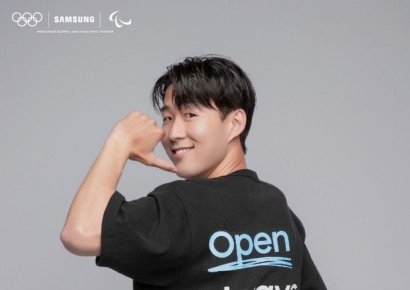 영상 촬영 때마다 '갤럭시 홍보' 손흥민, 파리올림픽서도 홍보대사로 뛴다