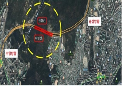 부산 장산1터널 교통통제, 제연설비 설치