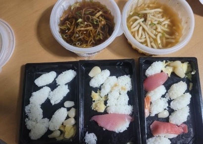 회만 쏙쏙 빼먹고는…"초밥 식었으니 환불해달라"