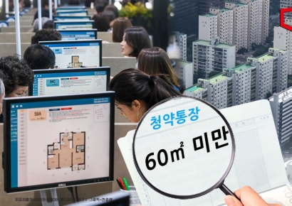 "청약통장 어디 몰렸나"…수도권, 전용 60㎡ 미만에 집중  