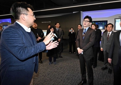 [포토]더존 을지타워 방문한 한동훈 비상대책위원장