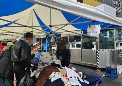 [르포]고물가에 MZ도 반했다…절약의 성지된 '동대문 일요시장'