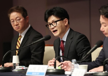 한동훈 "차기 대권? 4·10 이후 제 인생 꼬일 것 알고 나왔다"[포토]