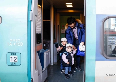 [포토]'아빠와 함께 가는 고향'