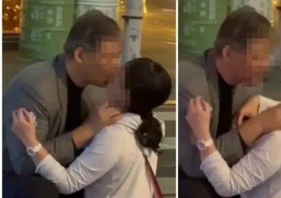 술 취한 유부남 간부, 길거리서 여성에 '강제 입맞춤'…대만 발칵